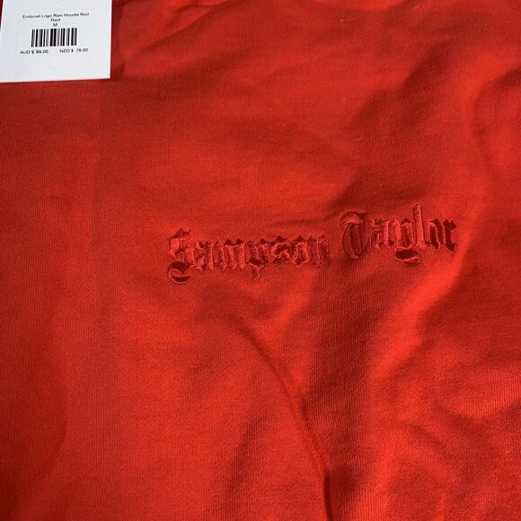 Sampson and Taylor Red Medium Hoodie‎ New With tags. - Picture 2 of 6